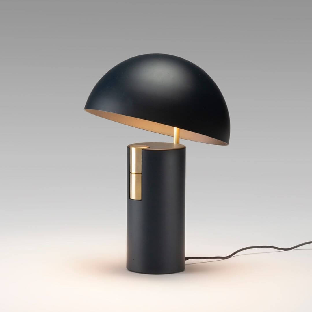 Designer Bordlampe i Metal og Glas - 30cm