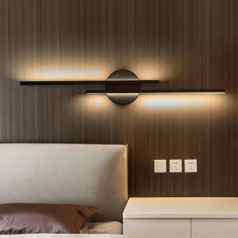 LED Væglampe i Aluminium, Jern & Akryl