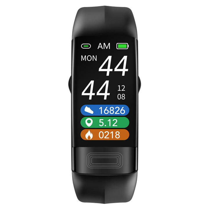 CardioSync sundhedsur viser EKG, puls og blodtryk. Klart display til fitness tracking og notifikationer.