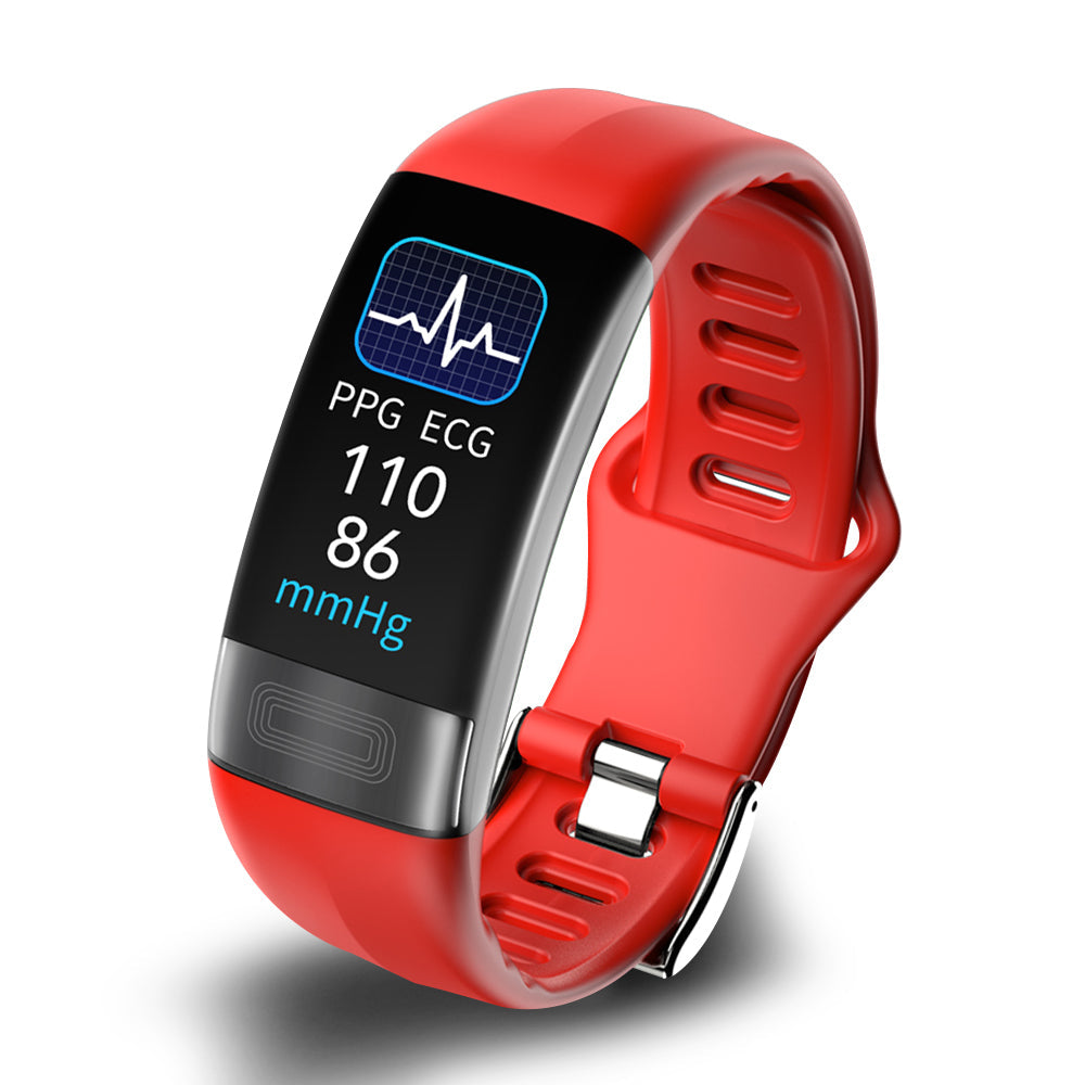 CardioSync: Avanceret smartwatch med pulsmåler, blodtryk, EKG, aktivitets- & søvntracking. Vandafvisende.