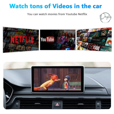 CarLink™ trådløs biladapter med USB-port, klar til at opgradere din bil med CarPlay og Android Auto.