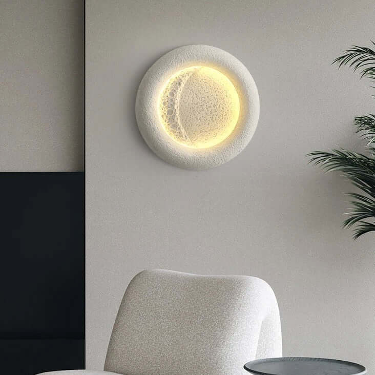 Rund Harpiks Væglampe LED - 40cm