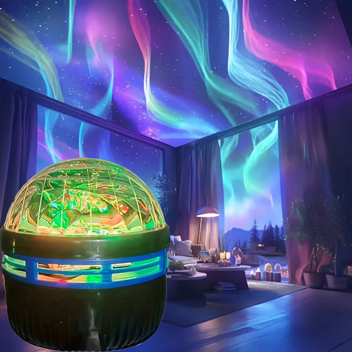 Celestia Aurora lampe forvandler ethvert rum til en beroligende stjernehimmel med farverigt nordlys.