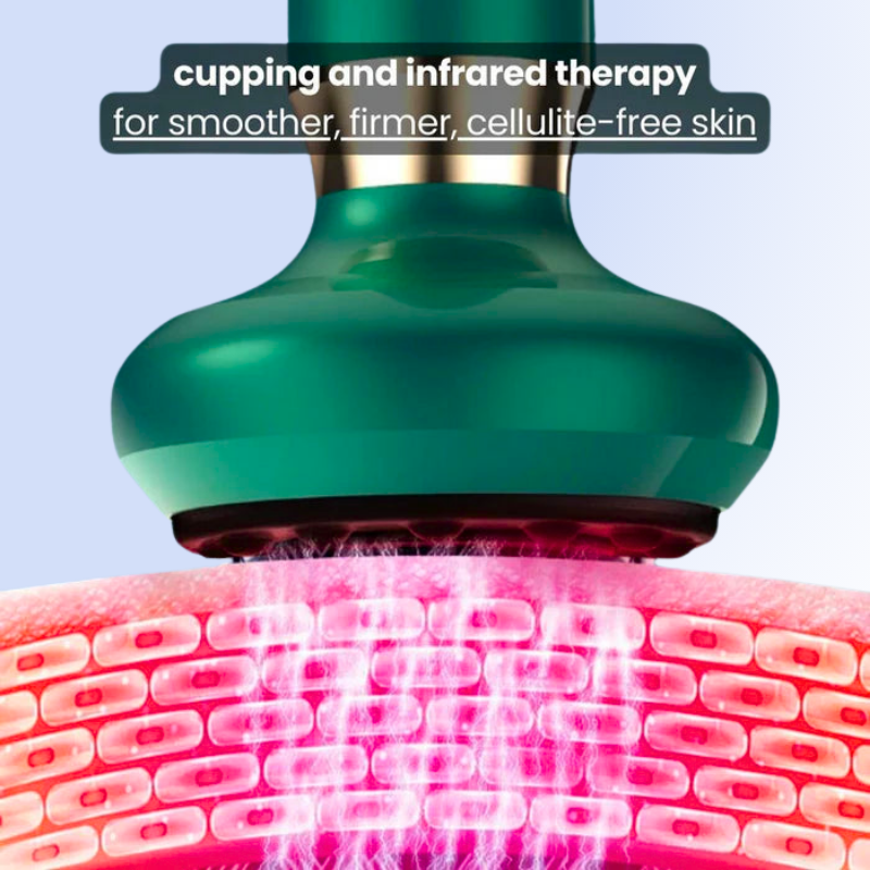 Cellulite massageapparat med infrarød varme til opstramning af huden.