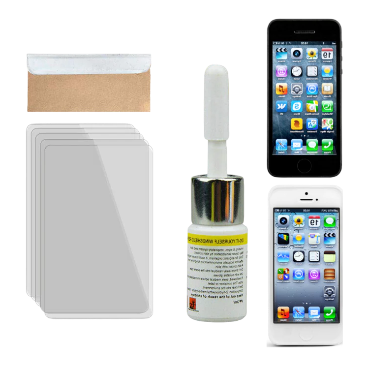 CrackFix reparationskit til skærme, fjerner revner på smartphones, tablets og lignende. Genskaber klarhed.