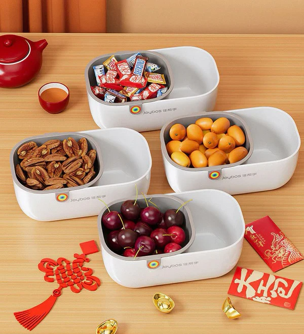 Elegant CrispNest snackskål i smart design, let at rengøre og genbruge som husartikel.