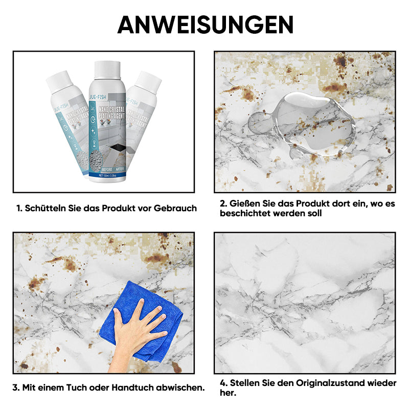 CrystalGuard gør stenrengøring nemmere. Oplev effektiv overfladepleje og langvarig beskyttelse.