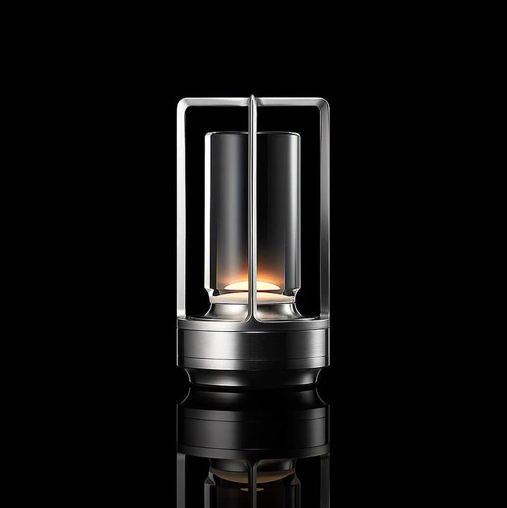 Dekorativ dæmpbar LED lampe, moderne bordlampe med trådløs funktion for smukt stemningslys.