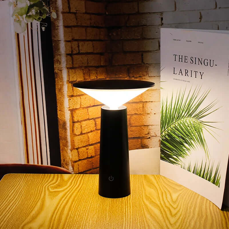 Trådløs LED Bordlampe med Fjernbetjening