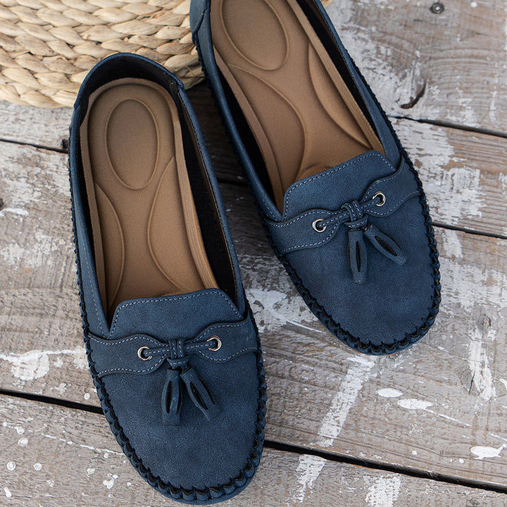 Annika ortopædiske loafers sikrer komfort hele dagen. Elegante dameloafers med fodstøtte.