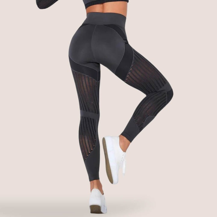 Stilfulde fritidsleggings med anti-cellulite funktion, der kombinerer mode, komfort og hudforbedring.