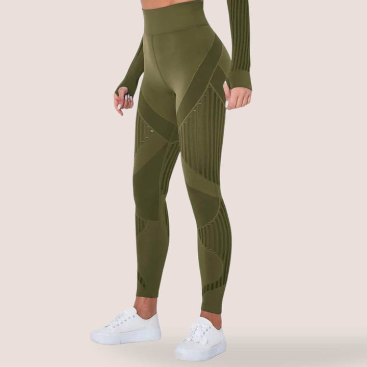 Dame shapewear leggings, der effektivt former ben og baller, samtidig med at de bekæmper cellulite.