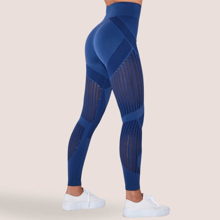 Dame anti-cellulite træningsleggings i et åndbart design, der sikrer komfort under intens aktivitet.