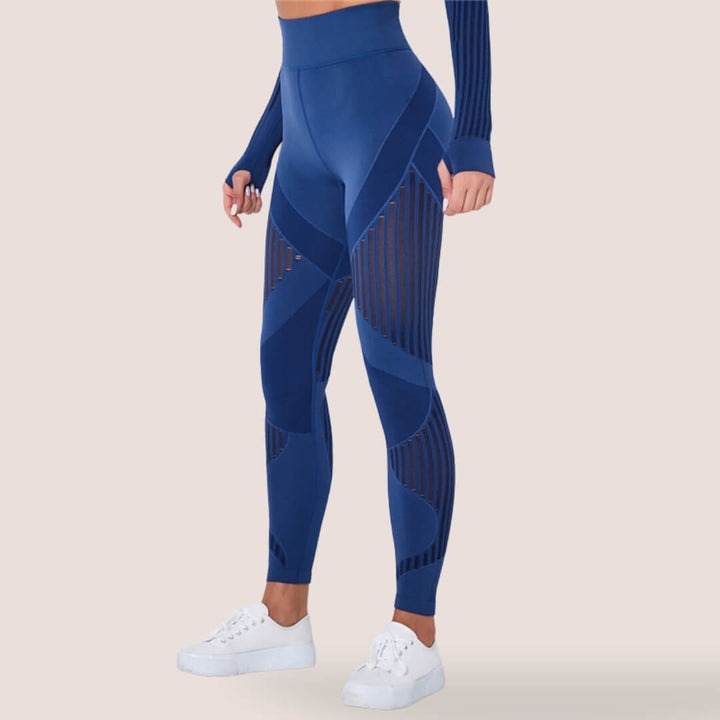 Komfortable anti-cellulite leggings til kvinder, der aktivt arbejder på at reducere cellulite og forme benene.