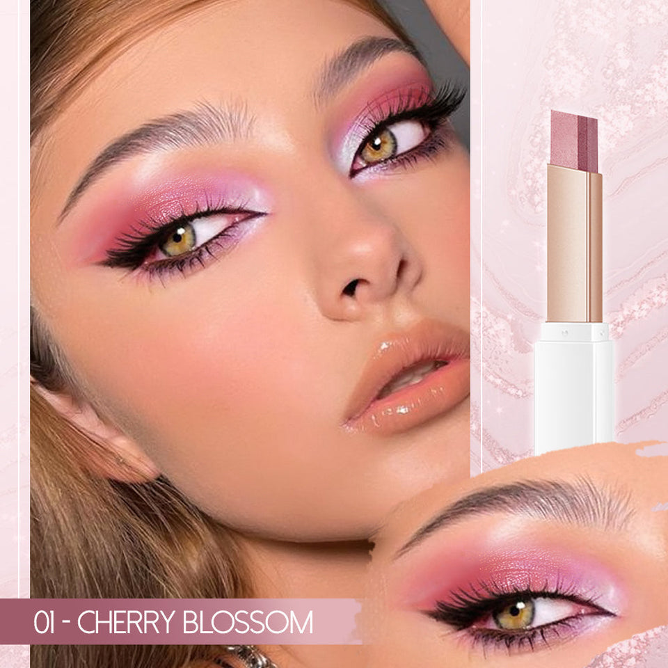 Nærbillede af Gradient Øjenblyant. Nem glød, langtidsholdbar effekt, smukke farver og shimmer makeup.