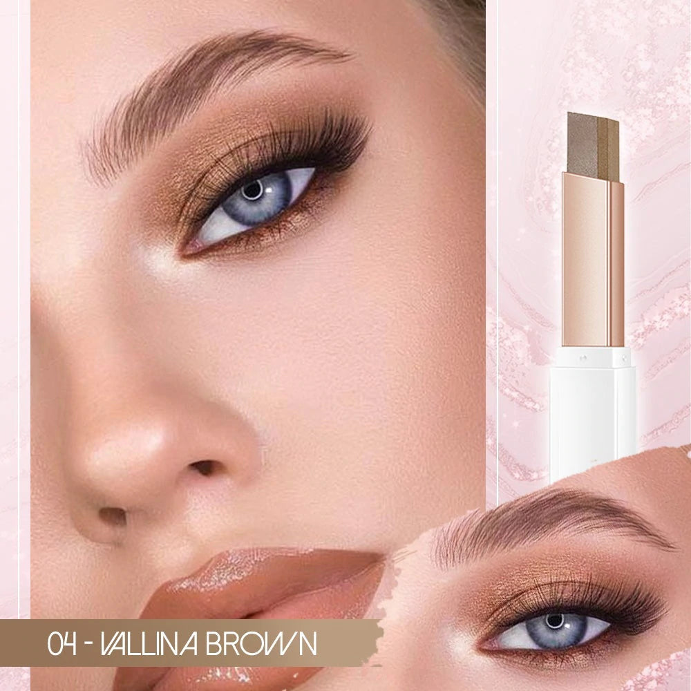 Skønheds øjenblyant: Gradient farver, nem glød og holdbart look. Shimmer øjenskygge makeup til dame.