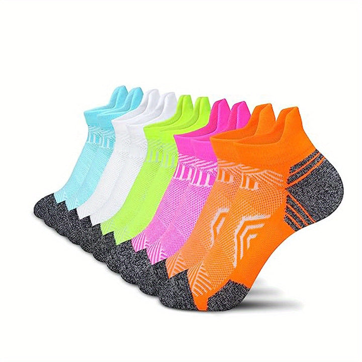 Kompressionssokker til damer, giver målrettet støtte og øget blodcirkulation under sport og aktivitet.