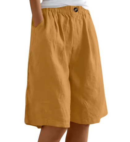 Kvindeshorts der kombinerer komfort og stil, uundværlige til solrige dage.
