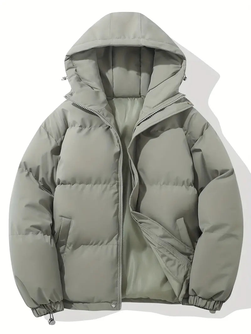 Bagfra: Komfortabel dame vinter dunjakke med hætte, designet til stil og varme.