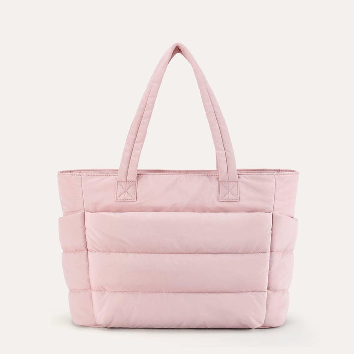 Dame puffy taske, stilfuld håndtaske i blødt design til hverdag og fest.