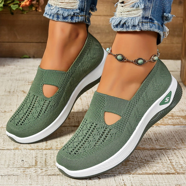 Slip-on letvægtssko for damer, perfekt som komfortabel sommersko til kvinder.