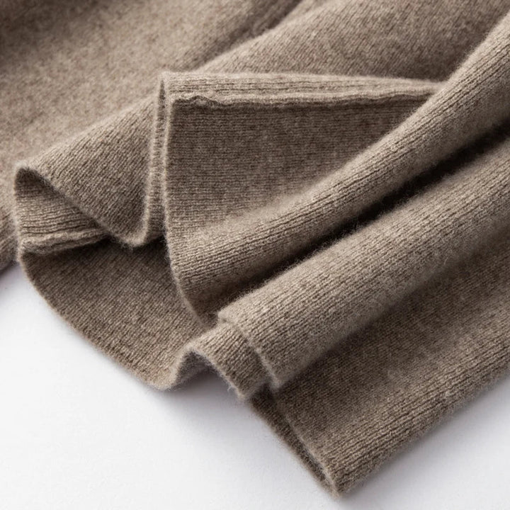 Elegante og casual damebukser, strikkede og brede, med komfortabel elastisk talje.