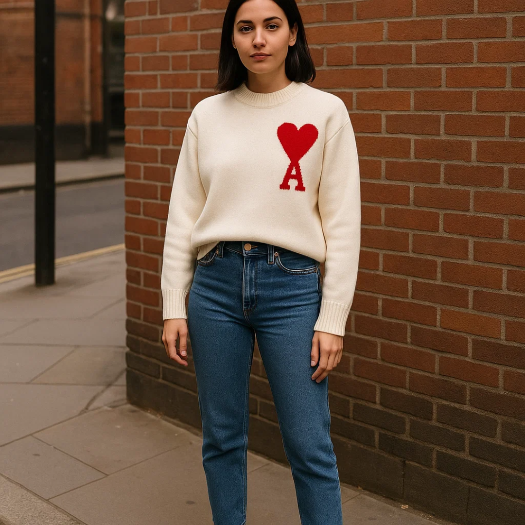 Alsidig mode: Blød og varm dame sweater for hygge og komfort i afslappet stil.