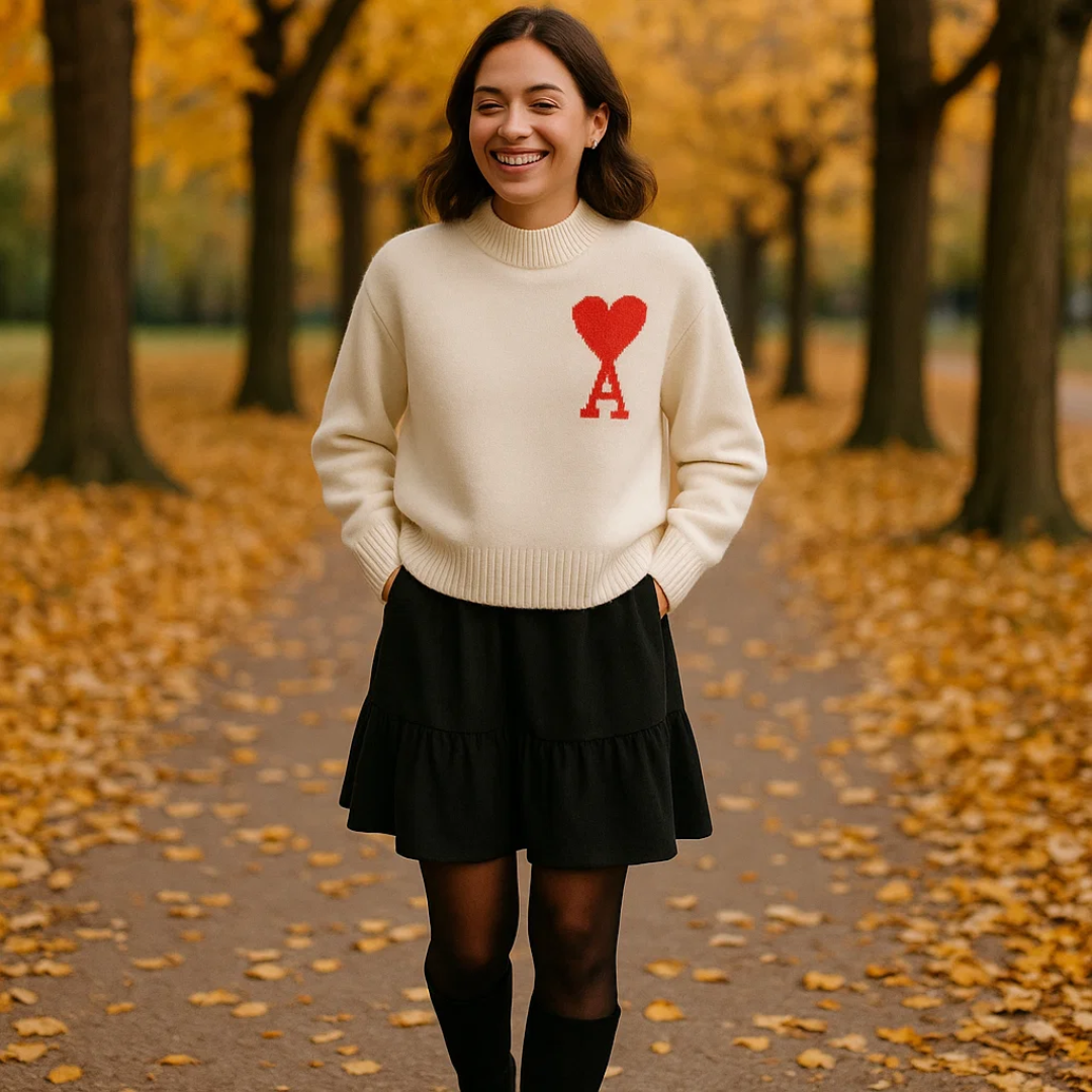 Vintermode: Blød dame sweater, en varm hverdagspullover i alsidig stil.