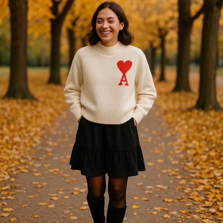 Vintermode: Blød dame sweater, en varm hverdagspullover i alsidig stil.