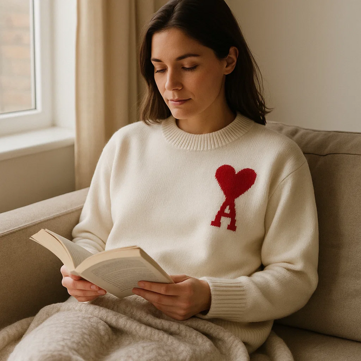 Kvinde tøj: Langærmet dame sweater. Komfortabel og stilfuld til afslappet brug.