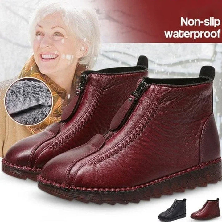 Komfortable sorte dame støvler til vinter. Holder fødderne varme og tørre.