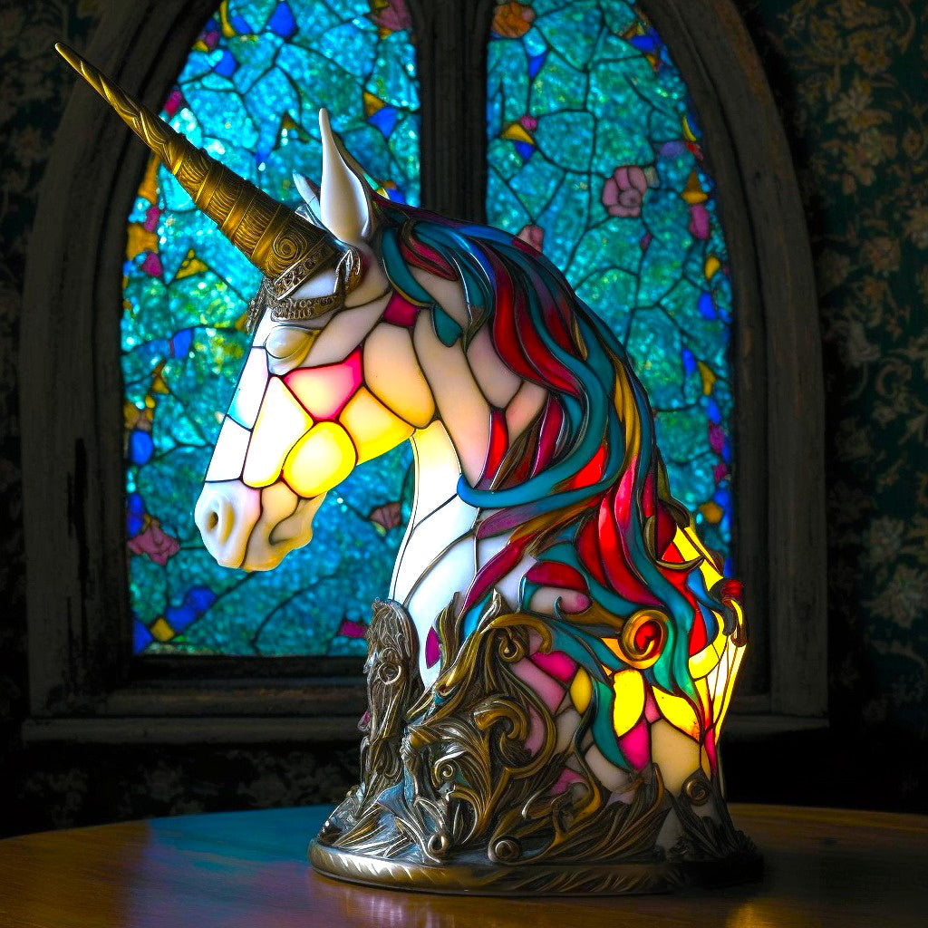 Abstrakt LED bordlampe med kunstnerisk form, perfekt som dekorativt boligtilbehør.