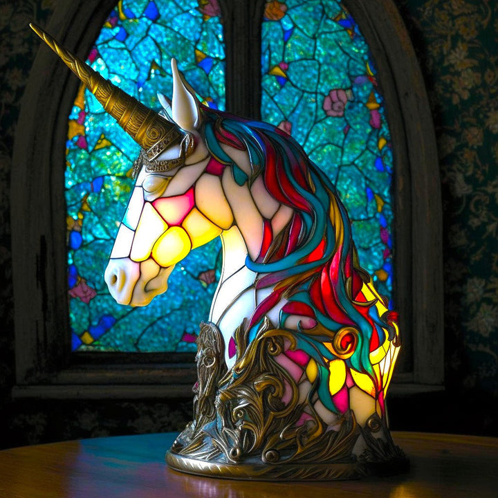 Abstrakt LED bordlampe med kunstnerisk form, perfekt som dekorativt boligtilbehør.