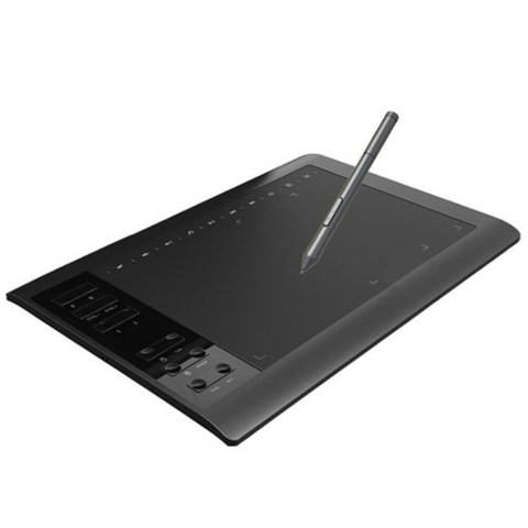 Bærbar grafisk tablet/tegneplade med præcis stylus til kreativ digital kunst og skitser overalt.