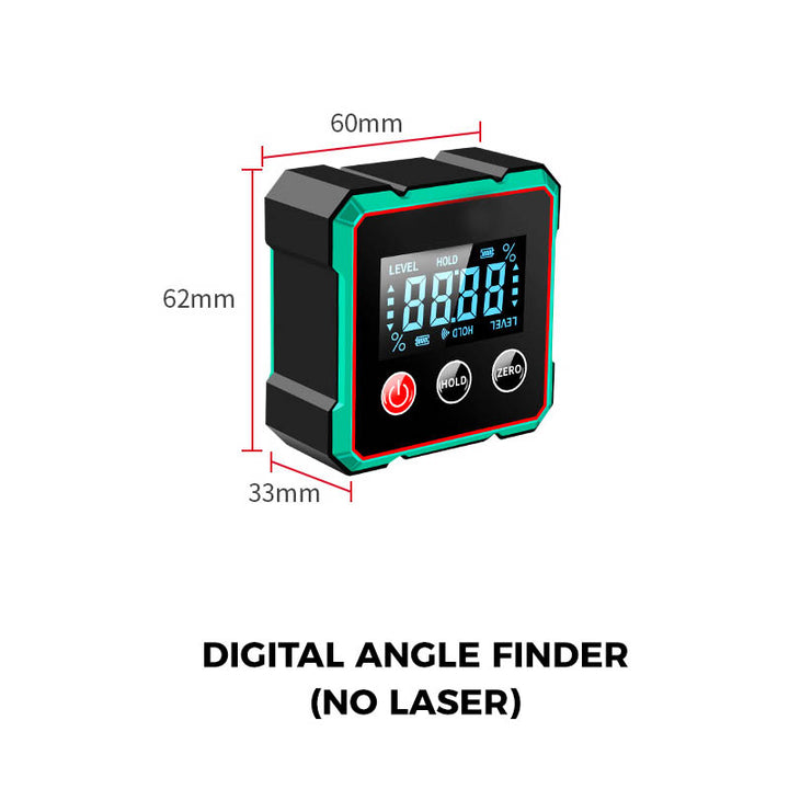 Mål vinkler præcist med AngleMaster Pro, din pålidelige digitale vinkelmåler til ethvert projekt.