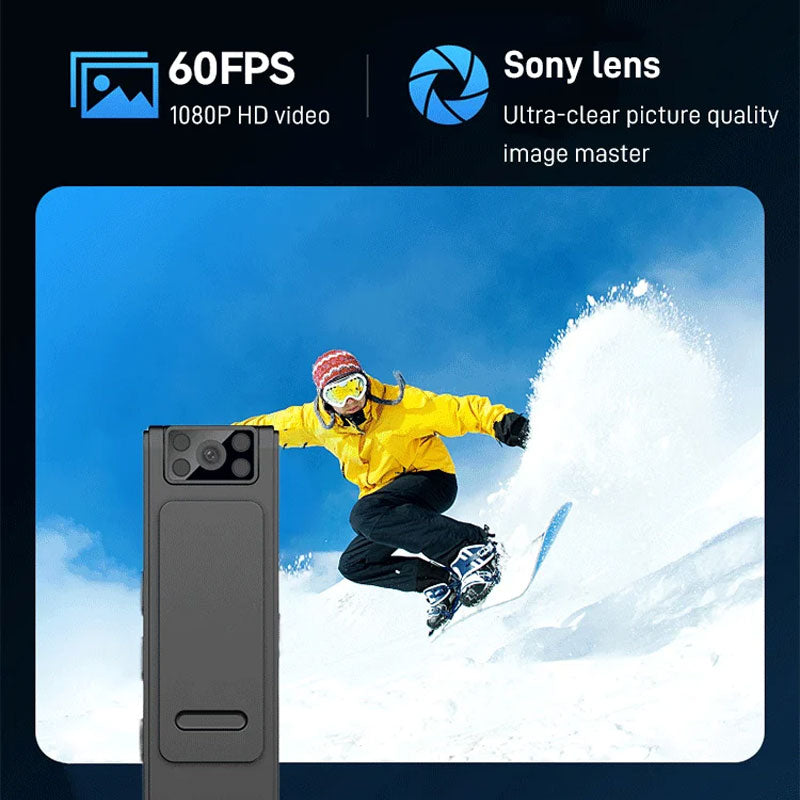 Effektivt sikkerhedsudstyr: Diskret Full HD optager med natvision og WiFi for tryghed.