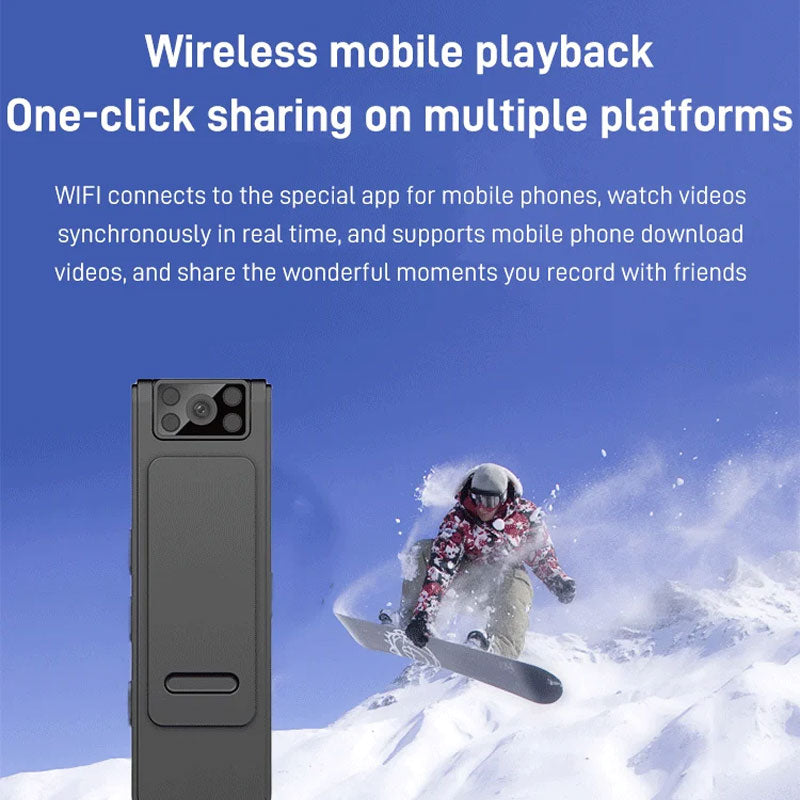 Kraftfuldt diskret kamera: ShadowSleuth Full HD med natvision og WiFi for usynlig overvågning.
