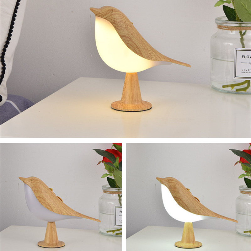 Elegant DreamWing designlampe; trådløs bordlampe til moderne indretning og hyggelig belysning.