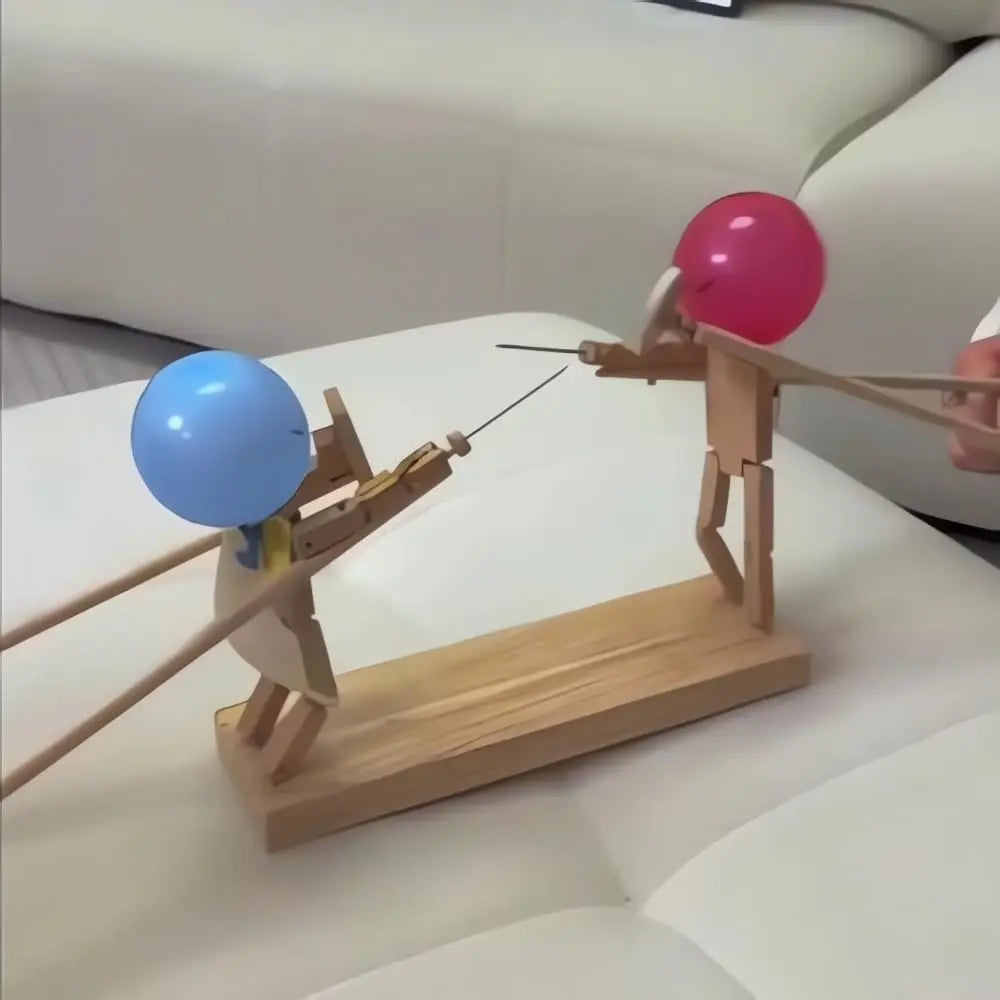 Duelvex familiespil i træ. Håndlavet duellspil for 2 spillere, perfekt som gave til børn og voksne.