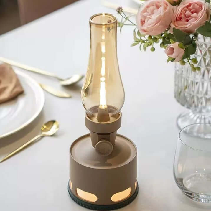 Vintage LED Lanterne - Batteridrevet Havebelysning