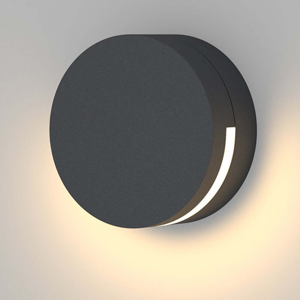 Vandtæt Udendørs Væglampe IP65 Rundt Glas Design
