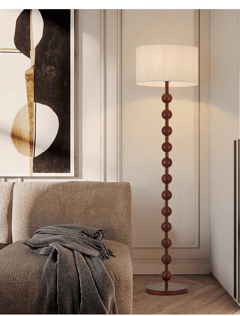 Elegant Gulvlampe i Træ - Japandi Stil