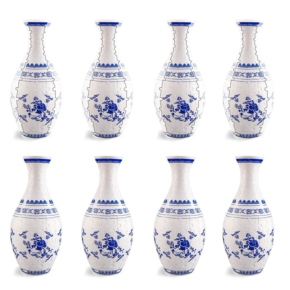 EcoBloom 3D puslespil vase som moderne gaveidé til et kreativt hjem.