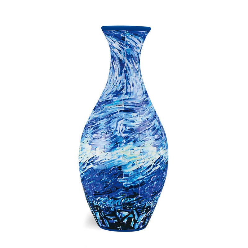 Unik EcoBloom 3D puslespil vase med smart aftagelig vandbeholder.