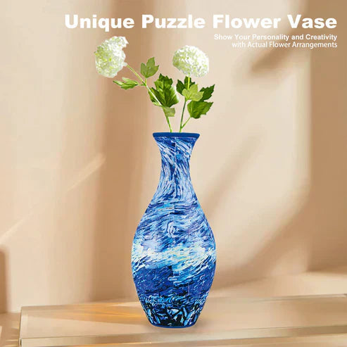 Moderne dekoration: EcoBloom 3D puslespil vase til stue eller kontor.