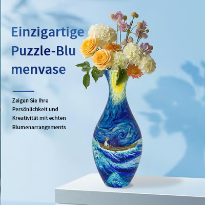 Smart EcoBloom 3D puslespil vase, let at samle, let at elske som dekoration.