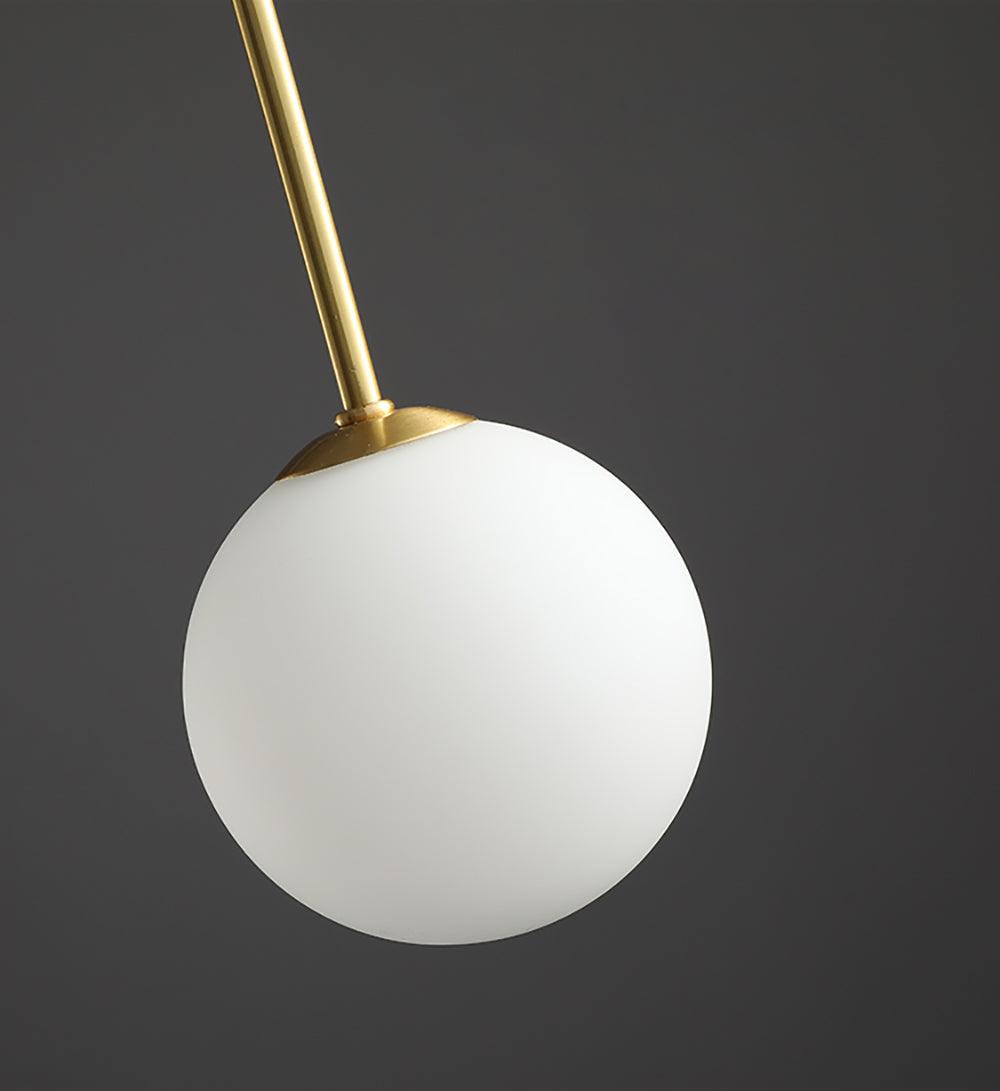 Elegant Pendel Lampe i Glas & Metal - 75/45cm