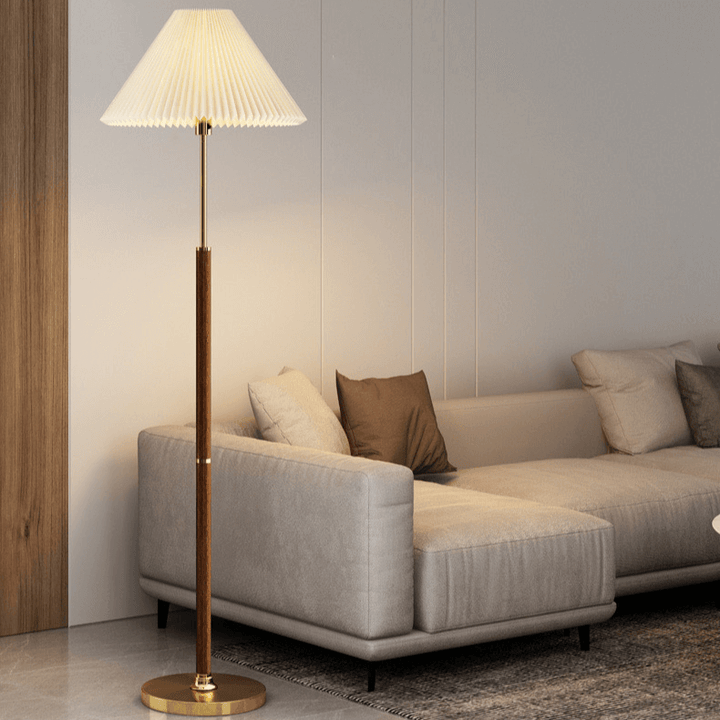 Elegant Gulvlampe i Rispapir - Skab Hygge