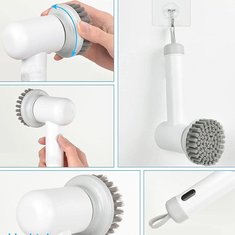 Ergonomisk trådløs rengøringsbørste, perfekt til hurtig og grundig rengøring i hele hjemmet.