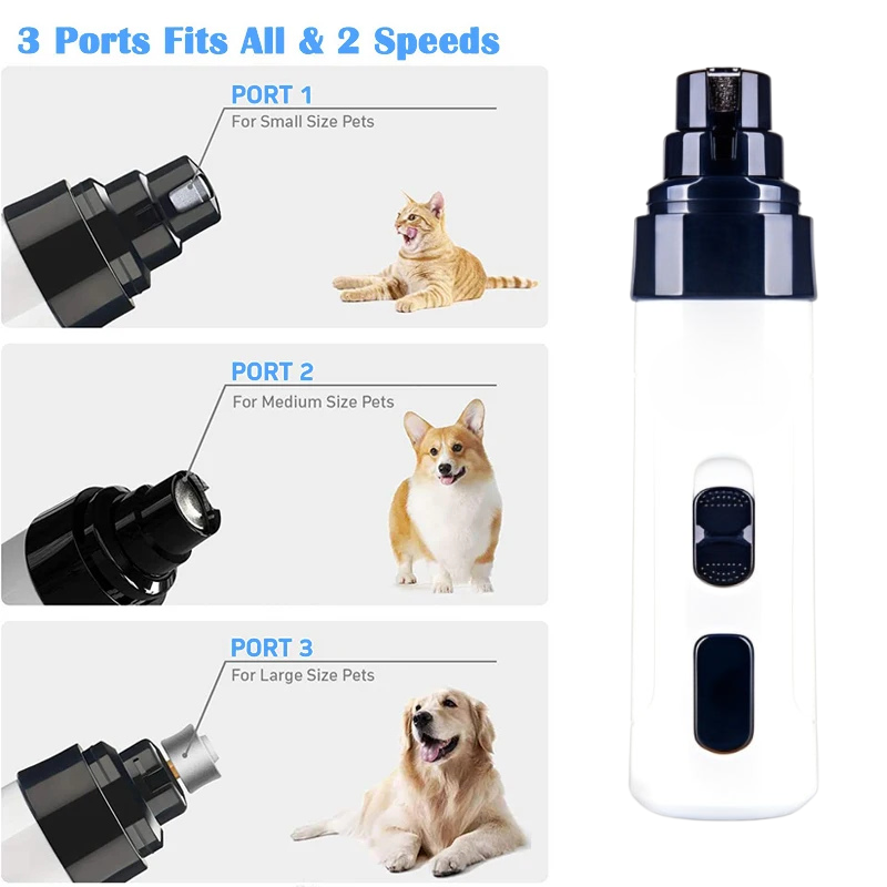 Hund får sikker neglepleje med lydsvag klosliber. Smertefri og effektiv potepleje derhjemme.